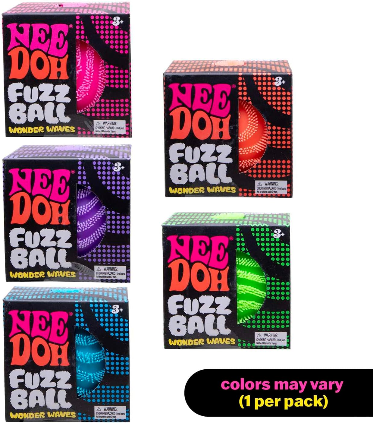 NeeDoh Fuzz Ball Flower Power — Fuzz Ball sensory fidget toy, NeeDoh stress ball — photo 2 of 12