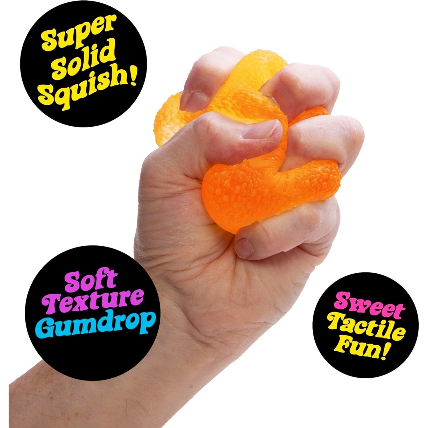 NeeDoh Gumdrop — Cubes & Shapes sensory fidget toy, NeeDoh stress ball — photo 3 of 11
