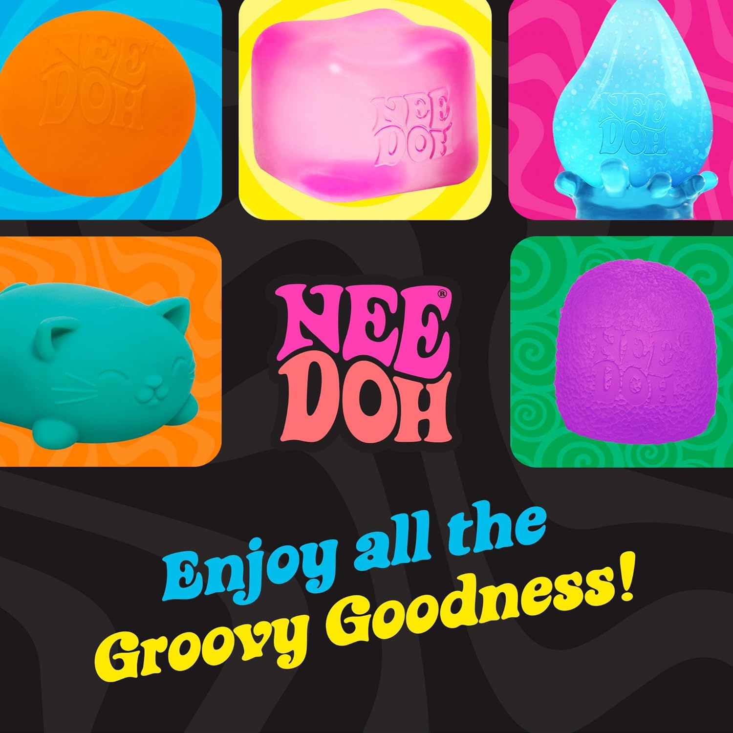 NeeDoh Gummy Bear — Classics sensory fidget toy, NeeDoh stress ball — photo 6 of 11
