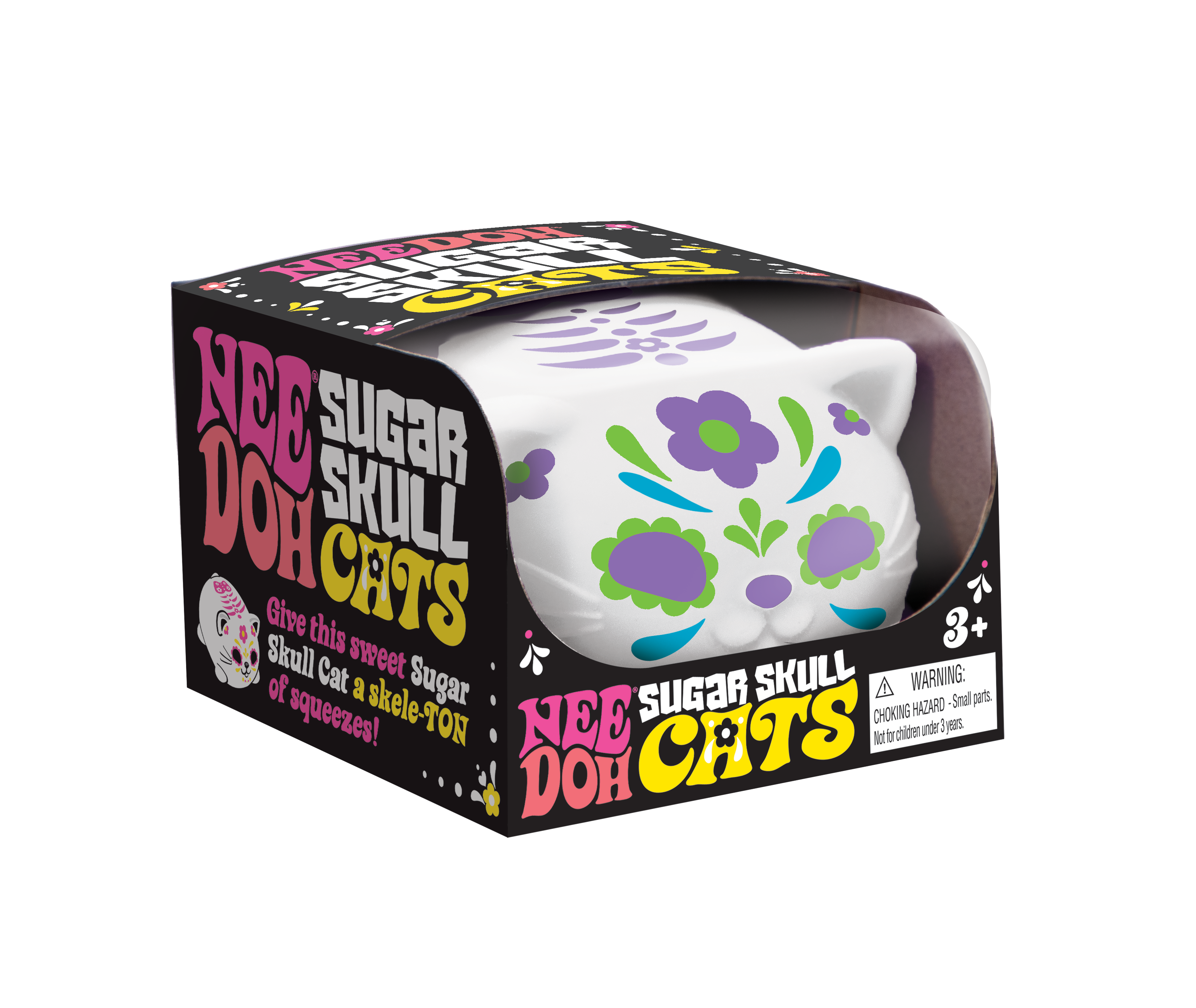 NeeDoh Sugar Skull Cats — Animals sensory fidget toy, NeeDoh stress ball — photo 5 of 7