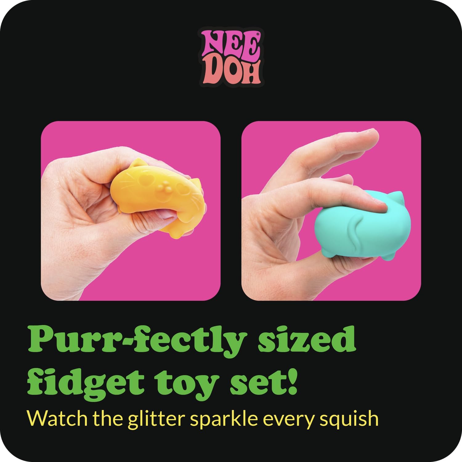 Teenie NeeDoh Cool Cats — Teenie Series sensory fidget toy, NeeDoh stress ball — photo 3 of 6