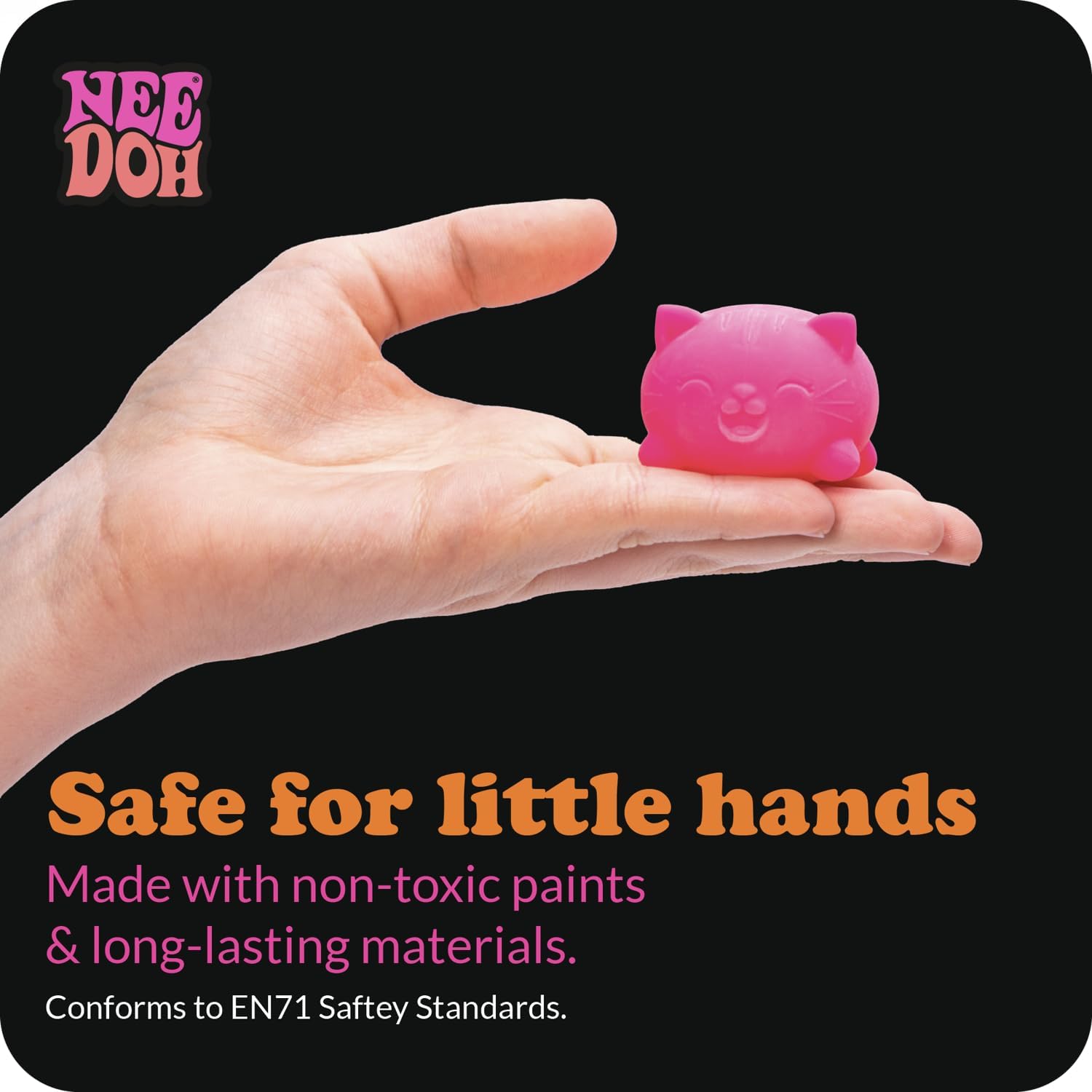 Teenie NeeDoh Cool Cats — Teenie Series sensory fidget toy, NeeDoh stress ball — photo 5 of 6