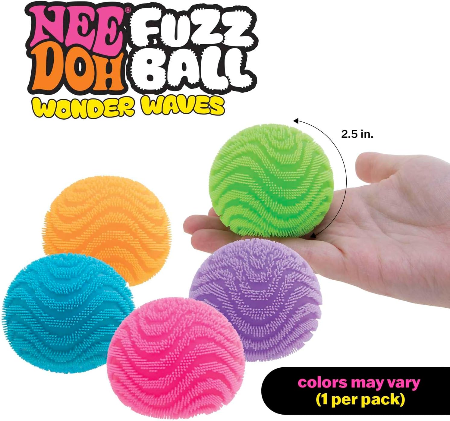 Teenie NeeDoh® Fuzz Ball Multipack — Teenie Series sensory fidget toy, NeeDoh stress ball — photo 5 of 9